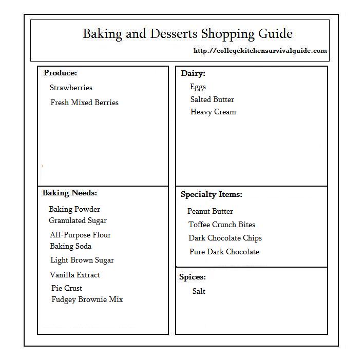 Baking and Desserts Guide Template